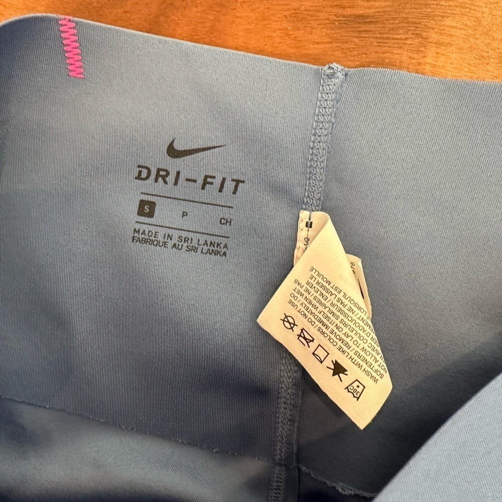 Nike Zip Zag Blue Tights Dri Fit size Small - Picture 6 of 6